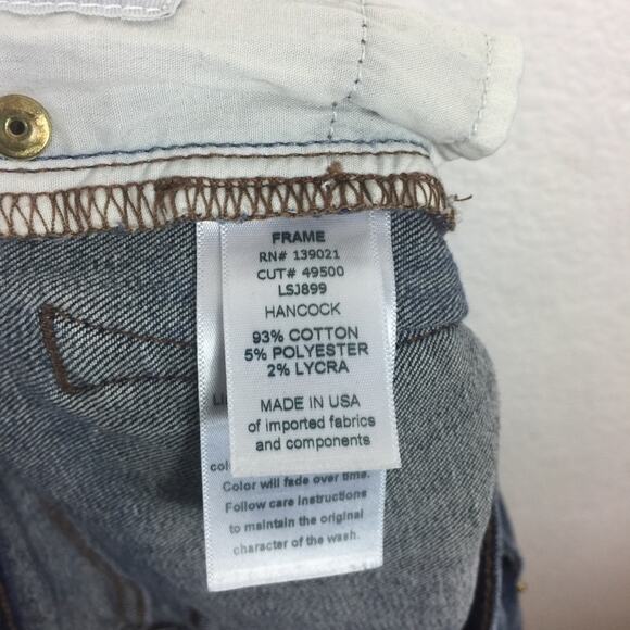 Frame Le Skinny De Jeanne Mid Rise Dark Wash Skinny Jeans Size 26 Y2K 90s - Picture 6 of 12